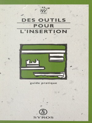 cover image of Des outils pour l'insertion
